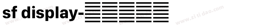 sf display字体转换